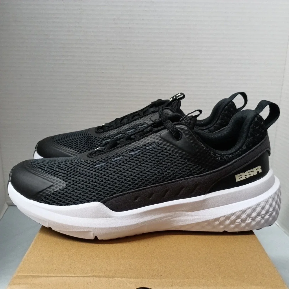 Under Armour‎ Project Rock BSR 5 Shoes Men's Size 8 Black White Sneakers 3028296